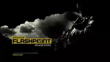 Operation Flashpoint Dragon Rising (USA) screen shot title